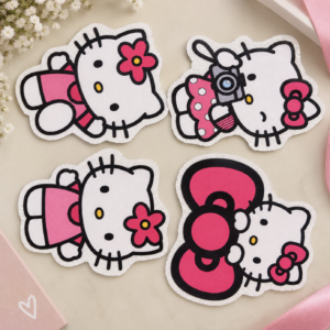 Hello Kitty 3 inch Mum Charms ( 4 pack)